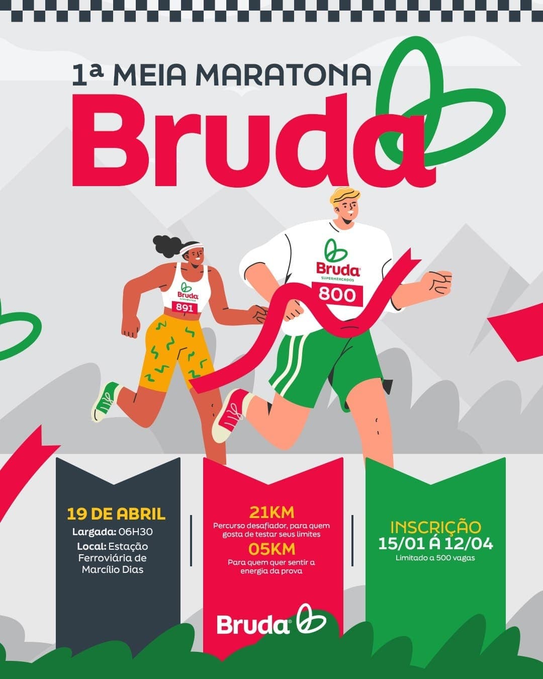 ‘Correndo pela Saúde’: Canoinhas recebe 1ª Meia Maratona Bruda