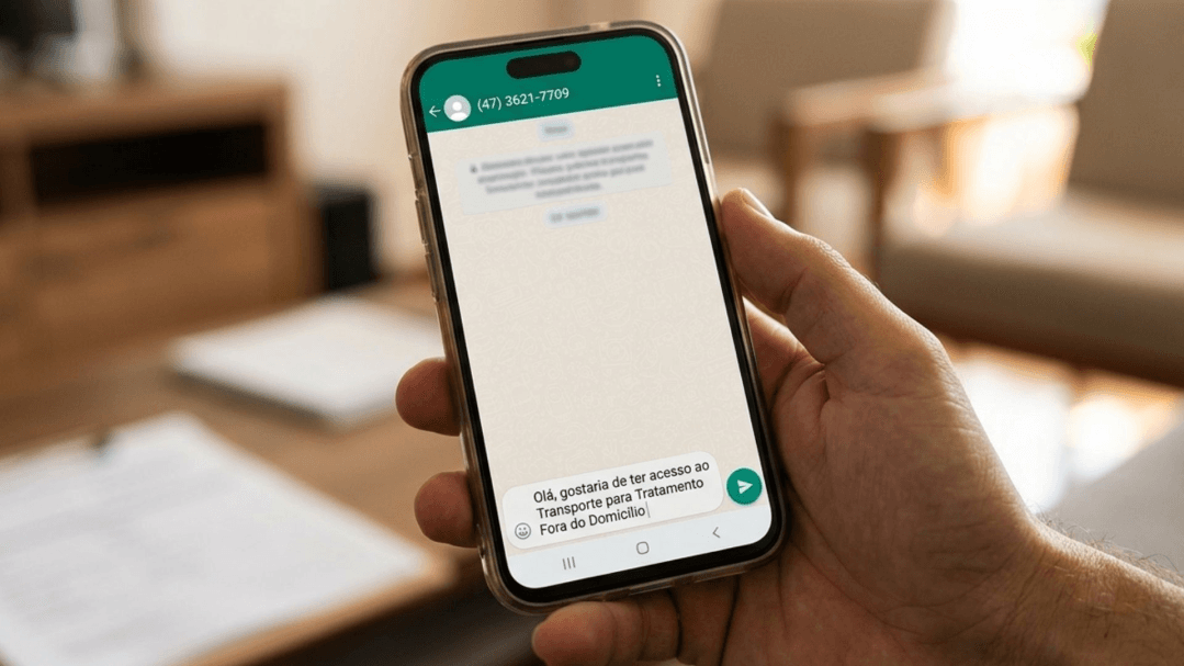 Prefeitura de Canoinhas abre canal de agendamento para transporte da saúde pelo whatsapp - primeira página sc